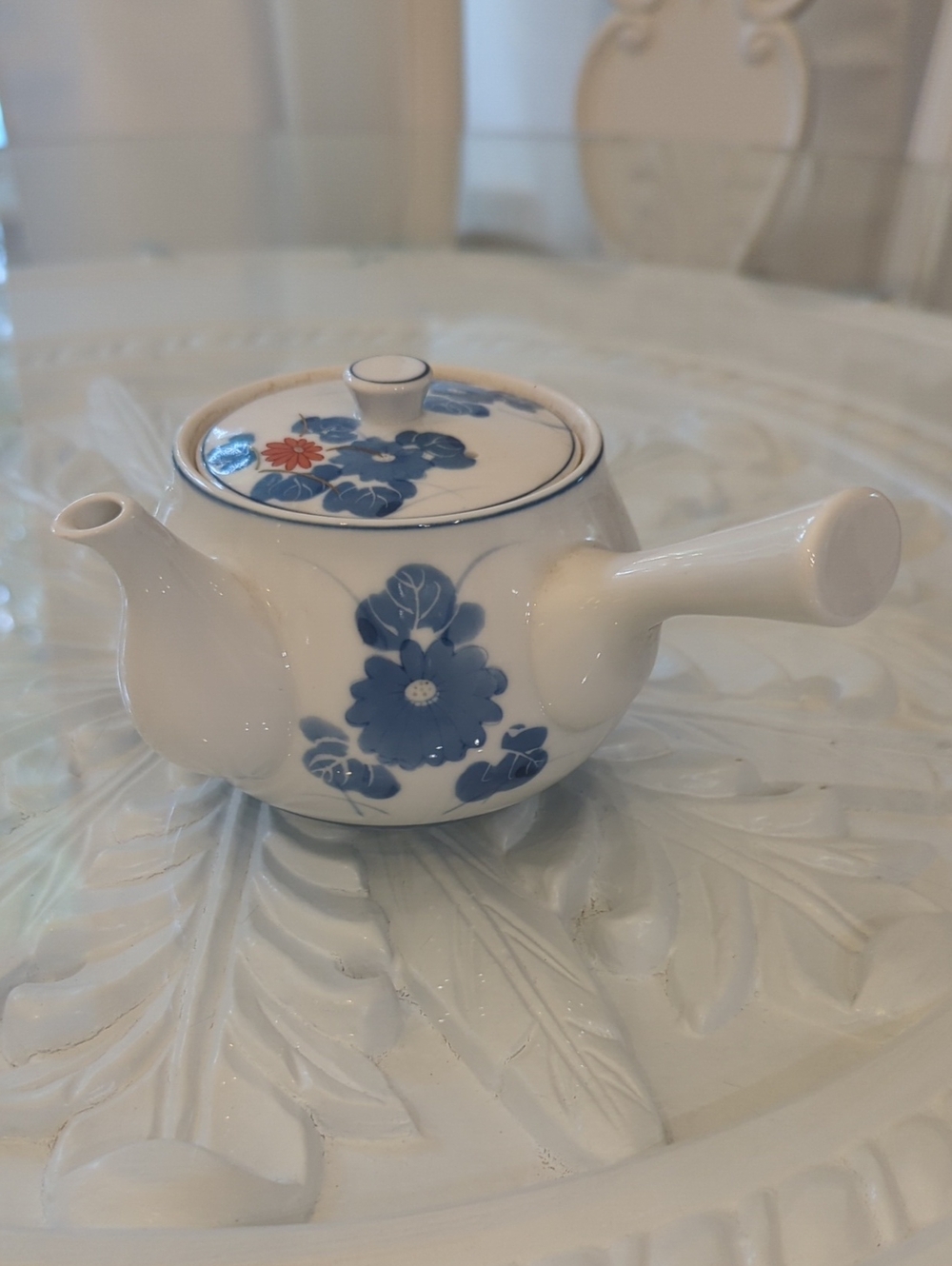 Saikai Pottery Japanese kyusu teapot
